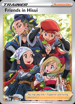 Crown Zenith Friends in Hisui #148 card