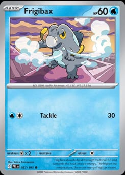 Paldea Evolved Frigibax #57 card