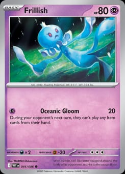 White Flare Frillish #44 card