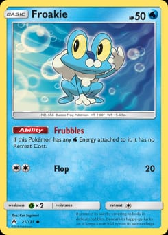 Forbidden Light Froakie #21 card
