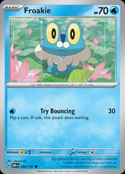 Obsidian Flames Froakie #56 card