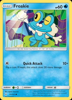 Unbroken Bonds Froakie #51 card