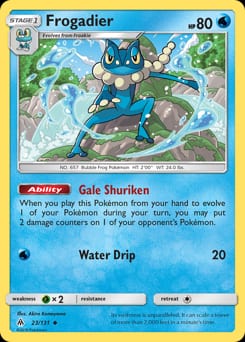 Forbidden Light Frogadier #23 card