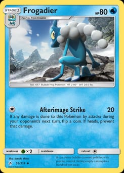 Unbroken Bonds Frogadier #52 card