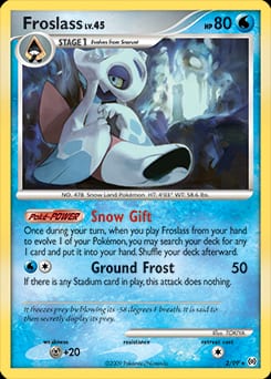 2009 Arceus Froslass #2 card