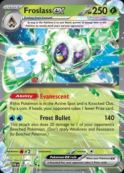 Paradox Rift Froslass ex #3 card