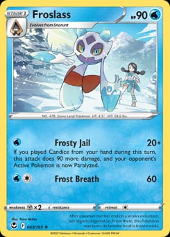 2022 Silver Tempest Froslass #43 card