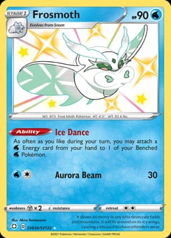 Shining Fates Shiny Vault Frosmoth #SV034 card