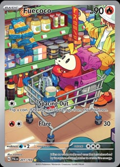 Paldea Evolved Fuecoco #201 card