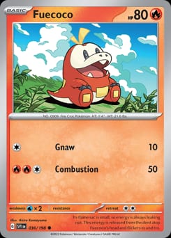 Scarlet & Violet Fuecoco #36 card