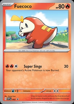 2023 Scarlet & Violet Black Star Promos Fuecoco #2 card