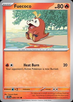 Surging Sparks Fuecoco #29 card