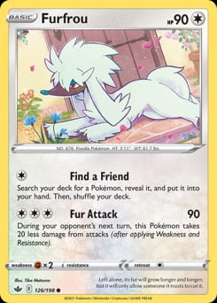 Chilling Reign Furfrou #126 card