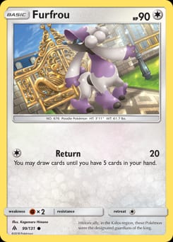 Forbidden Light Furfrou #99 card