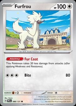 Prismatic Evolutions Furfrou #88 card