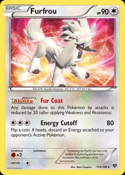 XY Furfrou #114 card