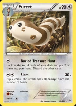 Flashfire Furret #82 card