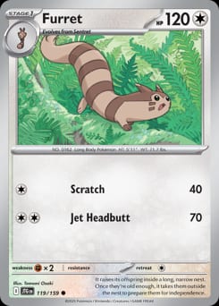 Journey Together Furret #119 card