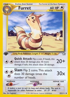 Neo Genesis Furret #35 card