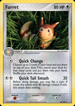 2004 Team Rocket Returns Furret #22 card