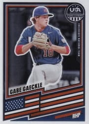 2026 Panini Stars & Stripes Prizm Base Set Gabe Gaeckle #77 card