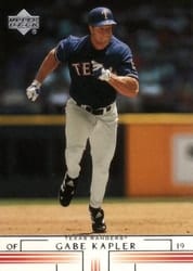 2002 Upper Deck Base Set Gabe Kapler #158 card