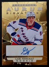 2025-26 Upper Deck Artifacts Aurum Signatures Gabe Perreault #AS-GP card