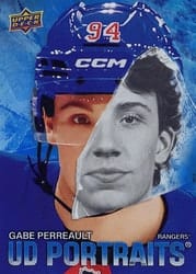 2025-26 Upper Deck UD Portraits Gabe Perreault #P-14 card