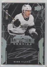 2021-22 SPx 2020-21 Update - UD Black Lustrous Rookie Signatures Gabe Vilardi #LS-GV card