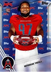 2020 Topps XFL Base Set Gabe Wright #49 card