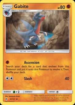 2018 Forbidden Light Gabite #61 card