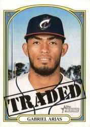 2021 Topps Heritage Minor League Base Set Gabriel Arias #196 card