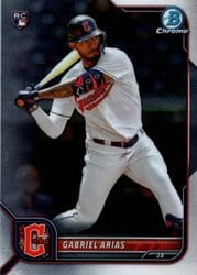 2022 Bowman Chrome Base Set Gabriel Arias #7 card