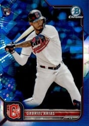 2022 Bowman Chrome Sapphire Edition Base Set Gabriel Arias #7 card