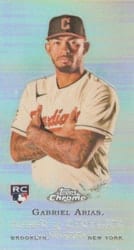2022 Topps Allen & Ginter Chrome Mini Rookie Design Variations Gabriel Arias #RDV-19 card