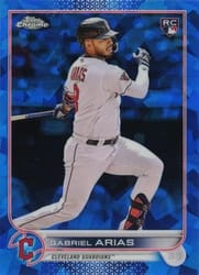 2022 Topps Chrome Update Sapphire Edition Base Set Gabriel Arias #US248 card