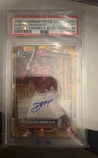 2025 Bowman Chrome Sapphire Edition Prospect Autographs Gabriel Davalillo #CPSA-GD card