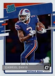 2020 Donruss Optic Base Set Gabriel Davis #187 card