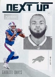 2020 Panini Playbook Next Up Gabriel Davis #NU-38 card
