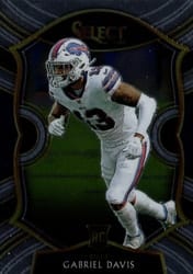 2020 Panini Select Base Set Gabriel Davis #82 card