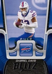 2021 Panini Playbook Blitz Gabriel Davis #BTZ-GDA card