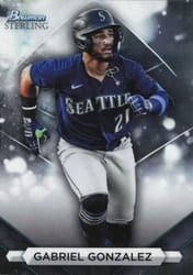 2023 Bowman Sterling Base Set Gabriel Gonzalez #BSP-91 card