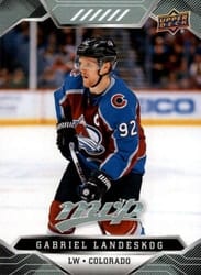 2019-20 Upper Deck MVP Base Set Gabriel Landeskog #41 card