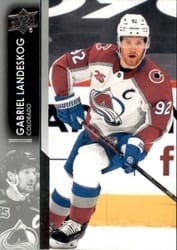 2021-22 Upper Deck Base Set Gabriel Landeskog #49 card
