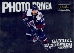 2022-23 O-Pee-Chee Platinum Photo Driven Gabriel Landeskog #PD-11 card