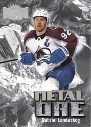2022-23 SkyBox Metal Universe Metal Ore Gabriel Landeskog #MO-10 card