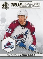2022-23 SP Authentic True Leaders Gabriel Landeskog #TL-1 card