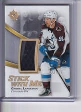 2022-23 Upper Deck Ultimate Collection Stick With Me Gabriel Landeskog #SWM-GL card