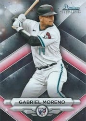 2023 Bowman Sterling Base Set Gabriel Moreno #BSR-9 card