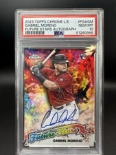 2023 Topps Chrome Logofractor Edition Future Stars Autographs Gabriel Moreno #FSA-GM card